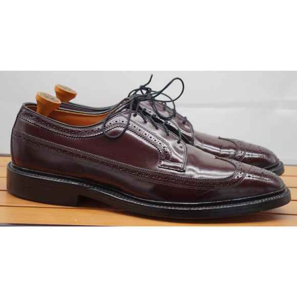 Allen Edmonds Mens McNEIL Oxford Size 11.5 D Oxblood Wingtip Brogue Oxfords - Picture 1 of 12